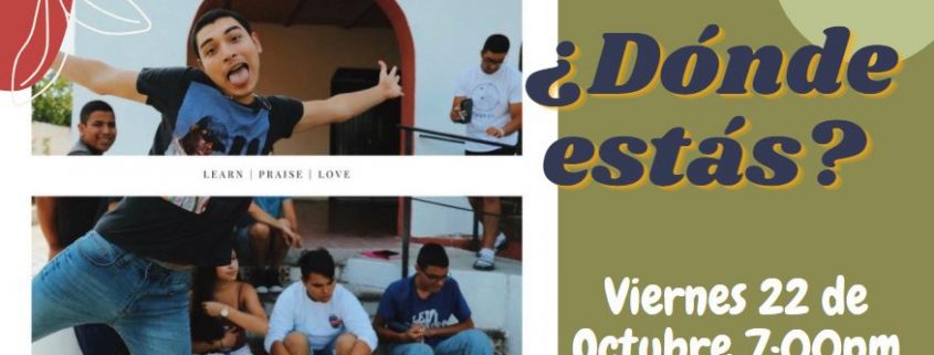 Jovenes en Victoria - Donde estas? - Iglesia Bautista TBB El Redentor – Iglesia Cristiana